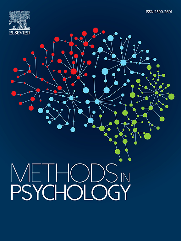 Go to journal home page - Methods in Psychology
